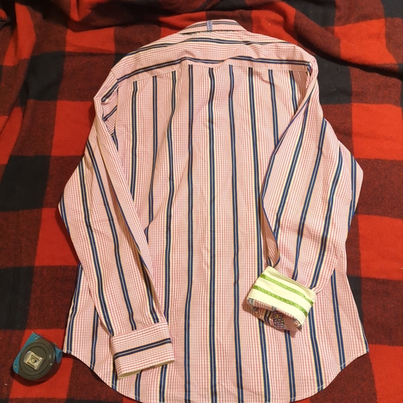 Robert Graham Classic Fit Multicolor plaid Button Down Shirt Flip Cuff Men XL - Picture 2 of 11